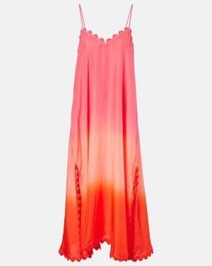 open lace back dress Juliet Dunn orange dress  Stock Exchange Sunninghill