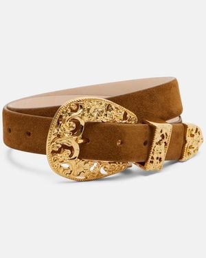 DEHANCHE Guertel Versailles Aus Veloursleder - Braun