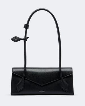 Alaïa Le Teckel Small Leather Shoulder Bag - White
