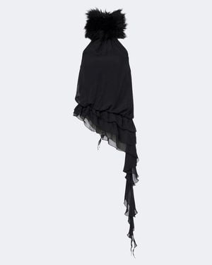 JACQUES WEI Top De Chifon - Negro