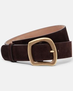 Gabriela Hearst Simone Suede Belt - Brown