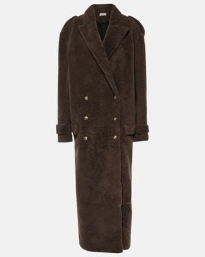 The Mannei Oversize-Mantel Rutul Aus Faux Fur - Braun