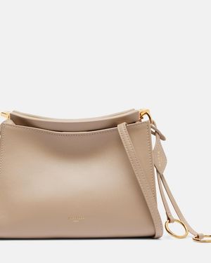 Alaïa Le Click Small Leather Shoulder Bag - Natural