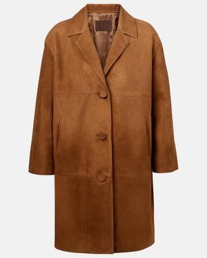 Prada Suede Coat - Brown
