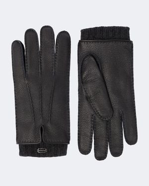 Agnona Handschuhe Aus Leder - Schwarz