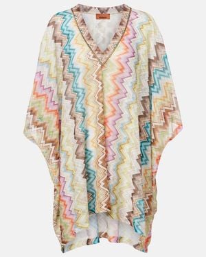 Missoni Tunika Zigzag Aus Haekelstrick - Mehrfarbig