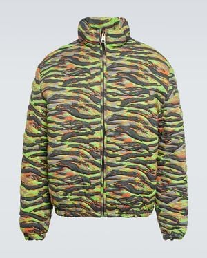 ERL Camouflage Quilted Cotton Jacket - Green