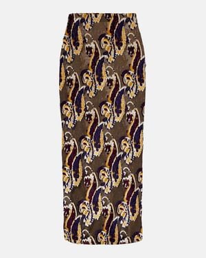 Etro Paisley Pencil Skirt - Multicolour