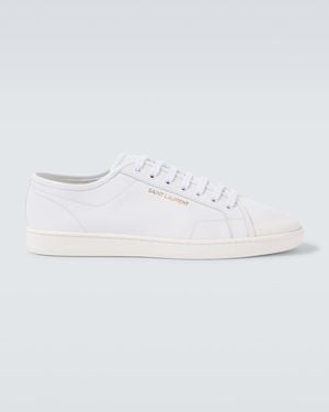 Saint Laurent Sneakers Gym Aus Leder - Weiß