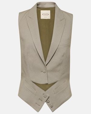 Tod's Cutout Vest - Natural