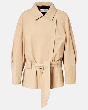 Nour Hammour Buffy Leather Jacket - Natural