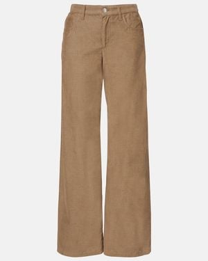 The Row Eglitta Corduroy Straight Trousers - Natural