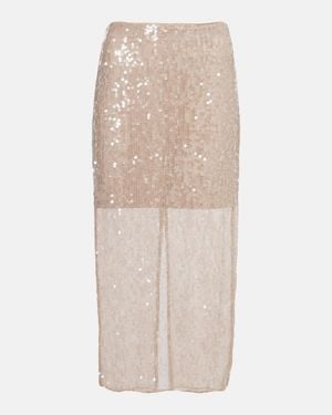 Veronica Beard Jupe Midi Allora A Sequins - Neutre