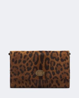 Burberry Wallet On Chain Aus Leder - Braun