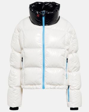Perfect Moment Nevada Quilted Glossed-Shell Down Ski Jacket - White