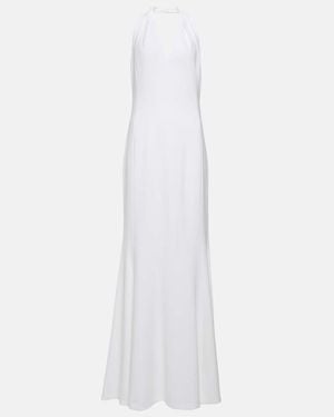 Max Mara Bridal Uranio Halterneck Gown - White