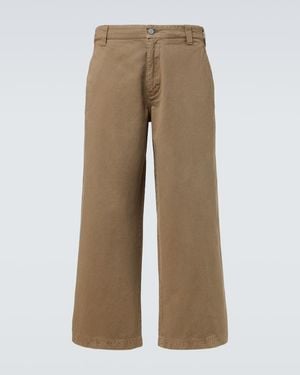 ERL High-Rise Wide-Leg Jeans - Natural