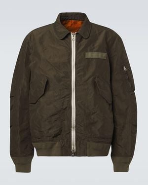 Sacai Twill Blouson Jacket - Green