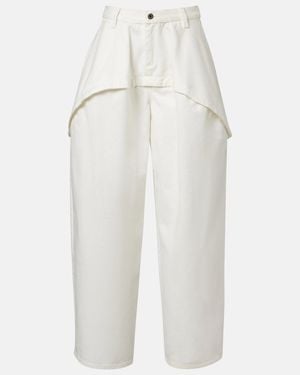 Loewe Paula's Ibiza – Jeans Barrel - Bianco