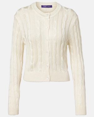 Ralph Lauren Cardigan Aus Seide - Natur