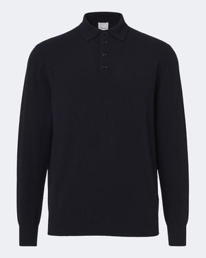 Allude Polo-Pullover Aus Cashmere - Blau