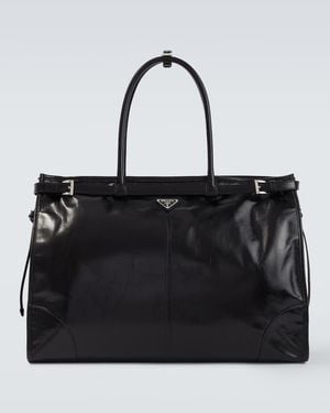 Prada Tote Bag Bonnie Aus Leder - Schwarz