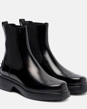 Tod's Leather Chelsea Boots - Black