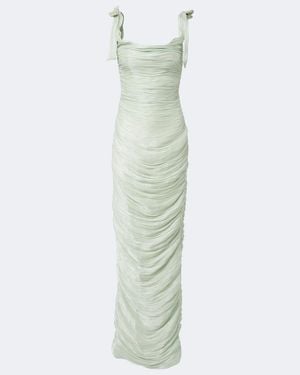Marmar Halim Pleated Gown - Green