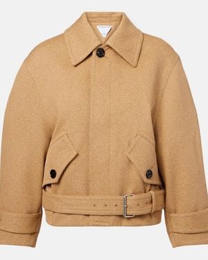 Bottega Veneta Cotton-Blend Frisse Bomber Jacket - Brown