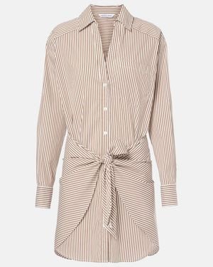 Veronica Beard Roanoke Cotton-Blend Shirt Dress - Natural