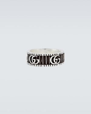 Gucci Bague à motif double g en - Métallisé