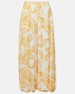 Adriana Degreas Printed Balloon Trousers - Metallic