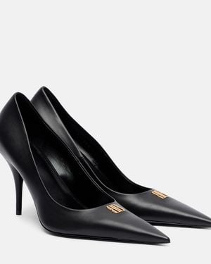 Balenciaga Avenue Bb Editor 90 Leather Court Shoes - Black
