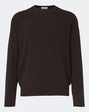 Allude Wool And Cashmere Sweater - Black