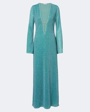 Oséree Verzierter Kaftan Lumiere - Blau