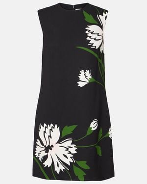 Veronica Beard Cromwell Floral Shift Dress - Black