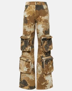 Blumarine Camouflage Cargo Pants - Natural