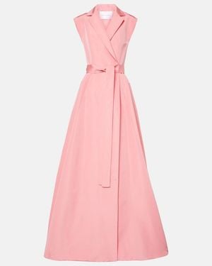 Carolina Herrera Belted Silk Gown - Pink