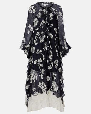 Dorothee Schumacher Floral Daydream Midi Dress - Black