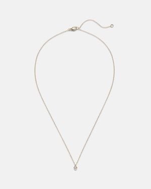 STONE AND STRAND Essential 14Kt Choker With Diamonds - Blue