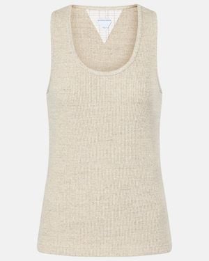 Bottega Veneta Cotton Tank Top - Natural