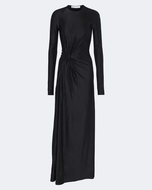 Victoria Beckham Florence Gathered Jersey Gown - Black