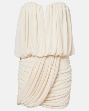 Isabel Marant Adeli Draped Jersey Corset Dress - White