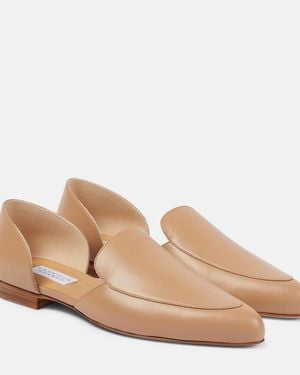Gabriela Hearst Jax Leather Loafers - Natural
