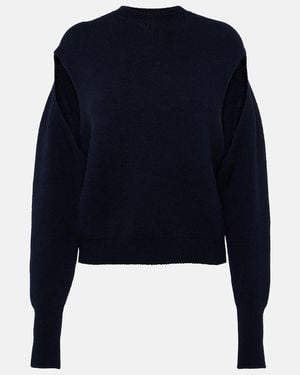 Ferragamo Pullover Aus Cashmere-Gemisch - Blau