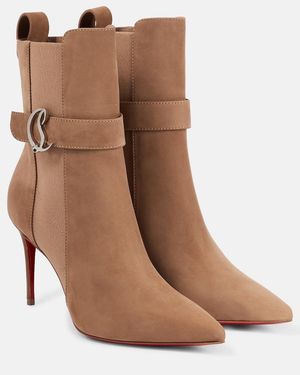 Christian Louboutin Chelsea Booties - Brown