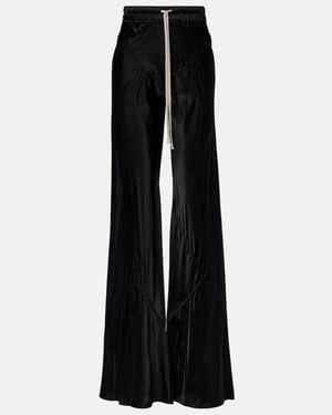 Rick Owens Bias Wide-Leg Pants - Black