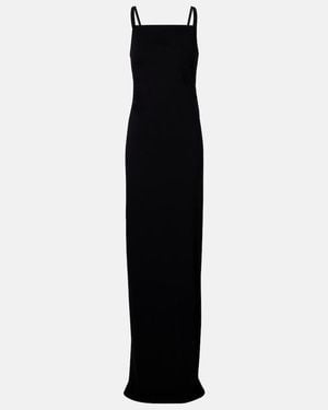 Rick Owens Temple Layered Cotton Jersey Maxi Dress - Black
