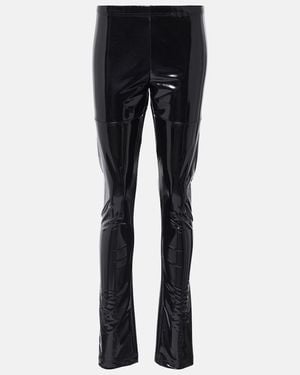 Junya Watanabe Vinyl Slim Trousers - Blue