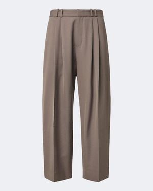 Studio Nicholson Pantalones Anchos Line - Marrón